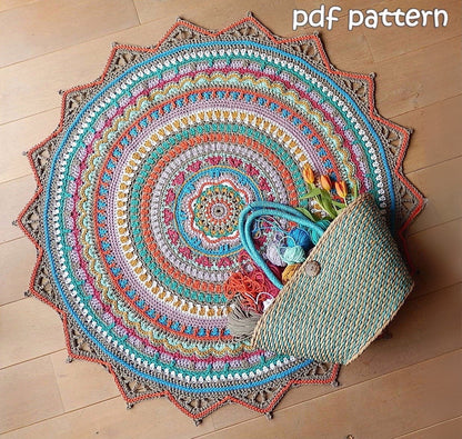 Boho Rug Crochet pattern