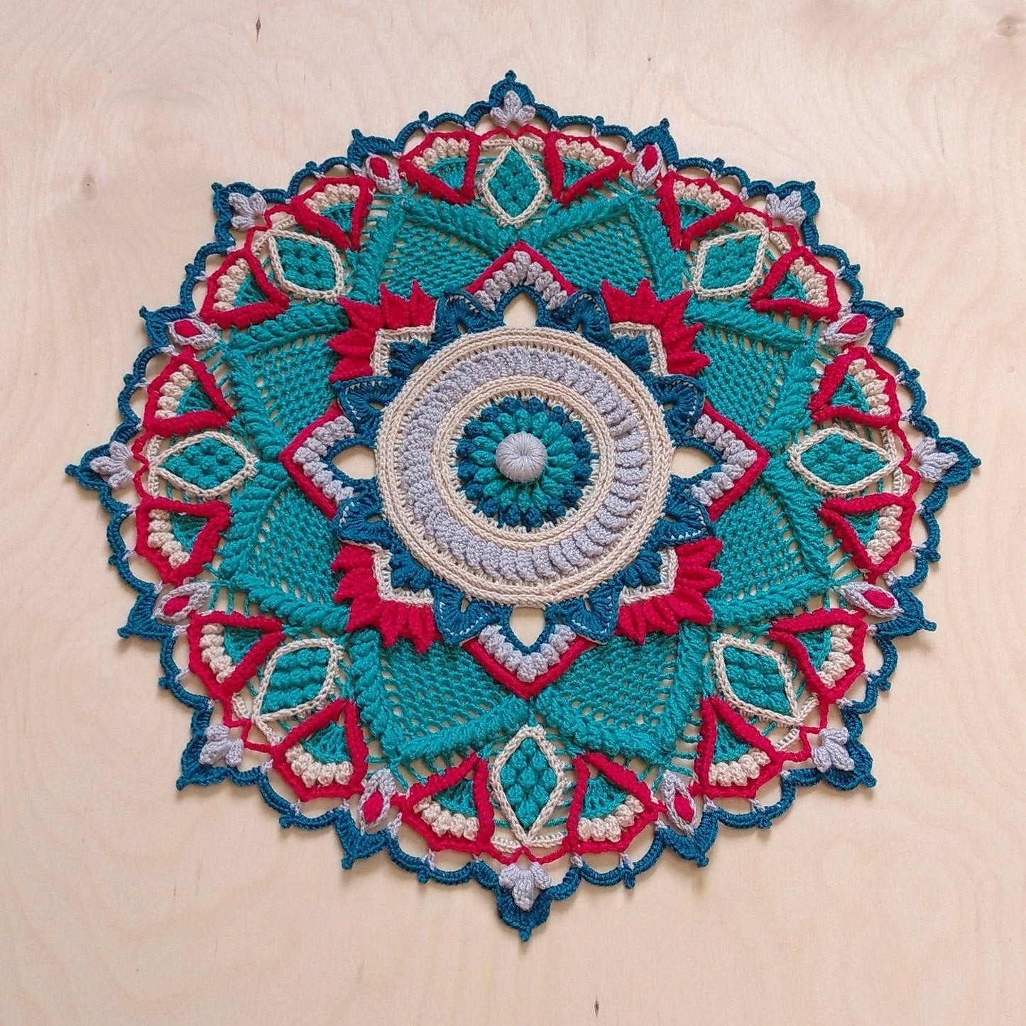 Doily Sapphire Mandala Crochet Pattern
