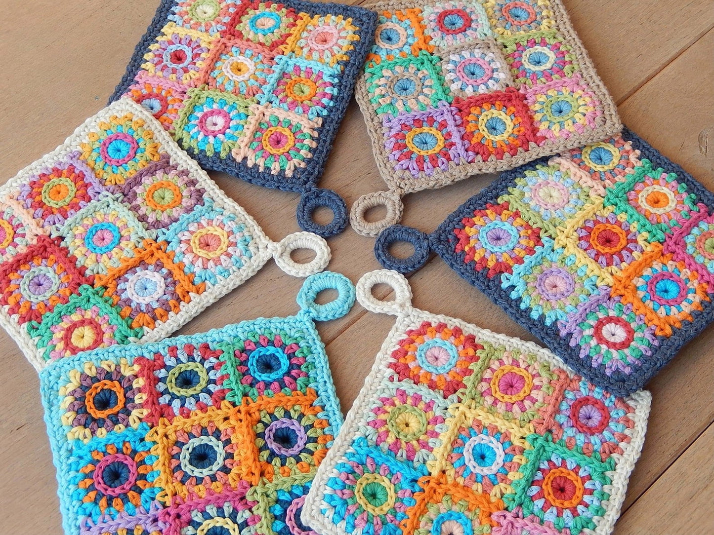 POTHOLDER SQUARES Crochet pattern