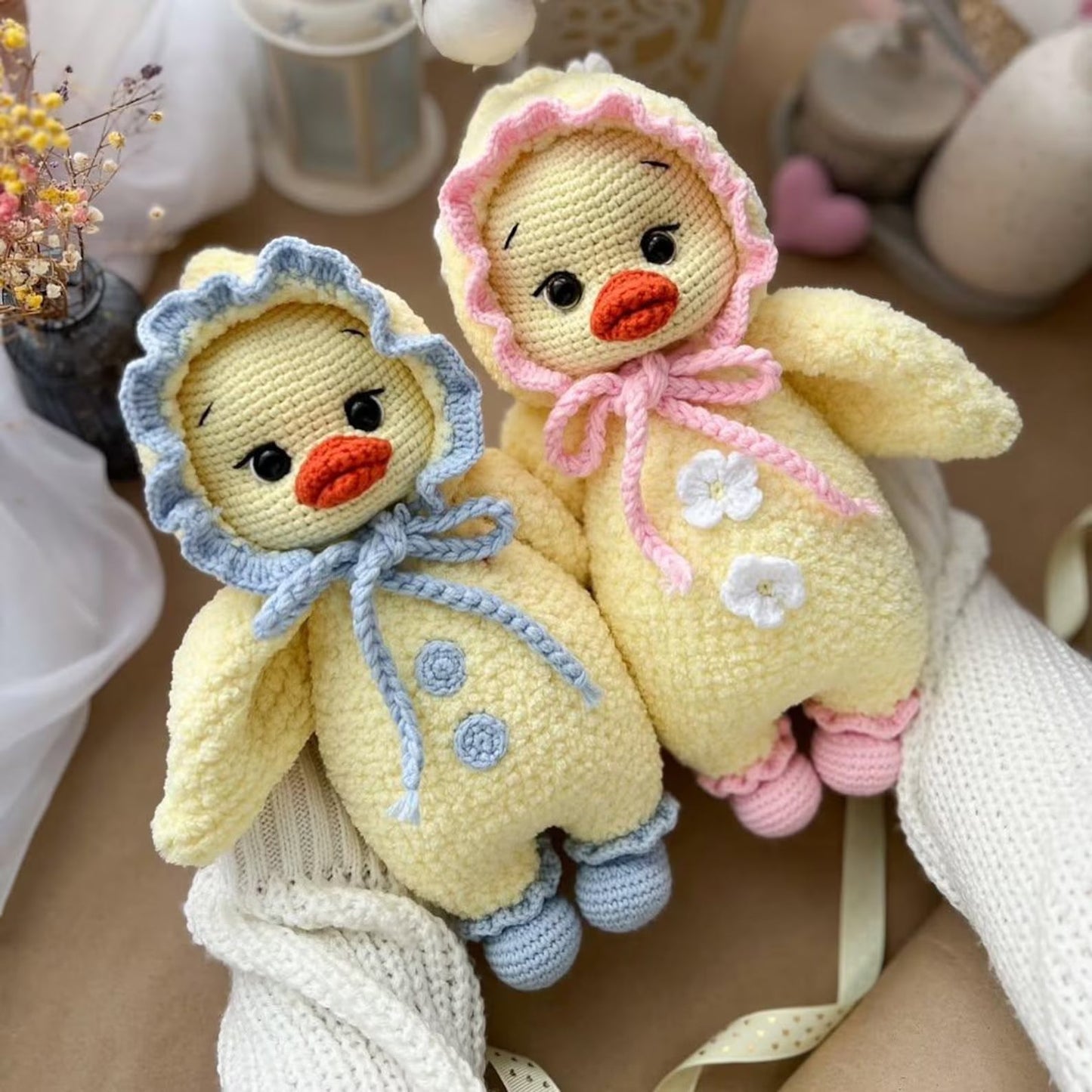 Adorable Spring Plush with Bonnet Crochet Pattern