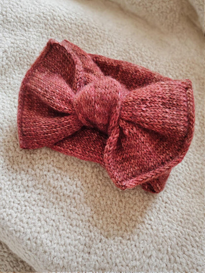 Baby Bow Headband Knitting Pattern