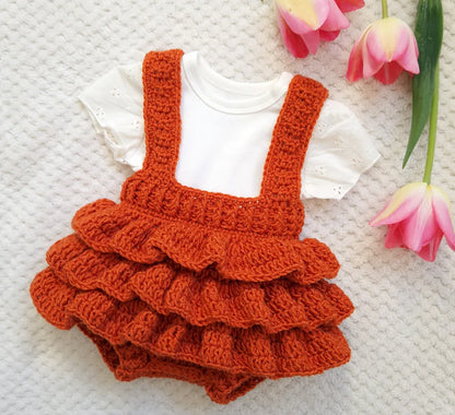 Ruffle Baby Romper Crochet Pattern