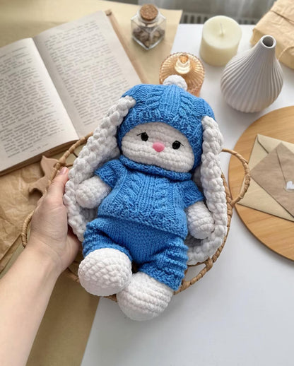 Sweet Crochet Bear with Knitted Clothes Set Pattern