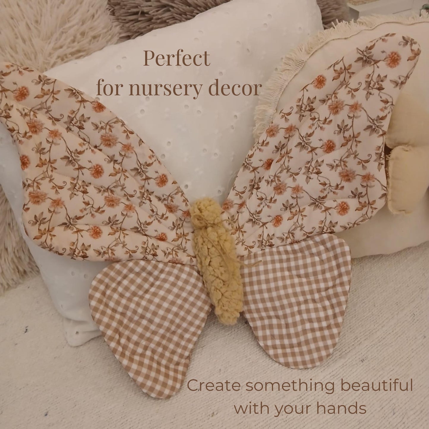 Baby Nursery Butterfly Decor Sewing Pattern
