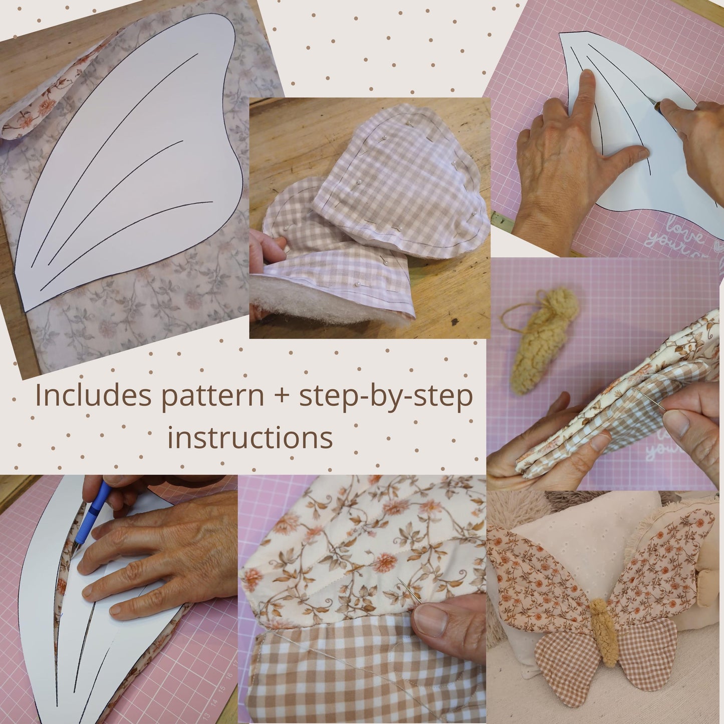 Baby Nursery Butterfly Decor Sewing Pattern