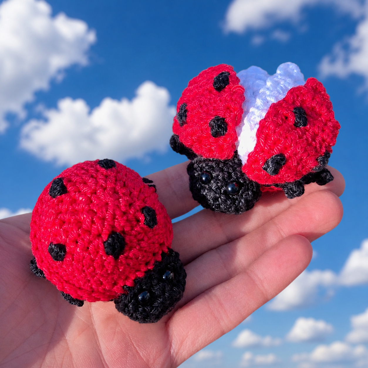 Flying Ladybug Crochet Pattern PDF, Reversible Amigurumi Bug Toy Tutorial, Cute Ladybird Digital Download