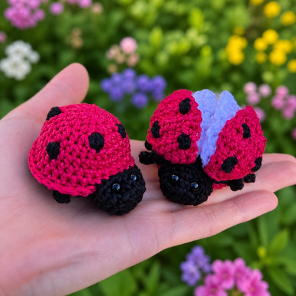 Flying Ladybug Crochet Pattern PDF, Reversible Amigurumi Bug Toy Tutorial, Cute Ladybird Digital Download