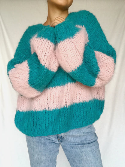 Chunky Knit Sweater Knitting Pattern