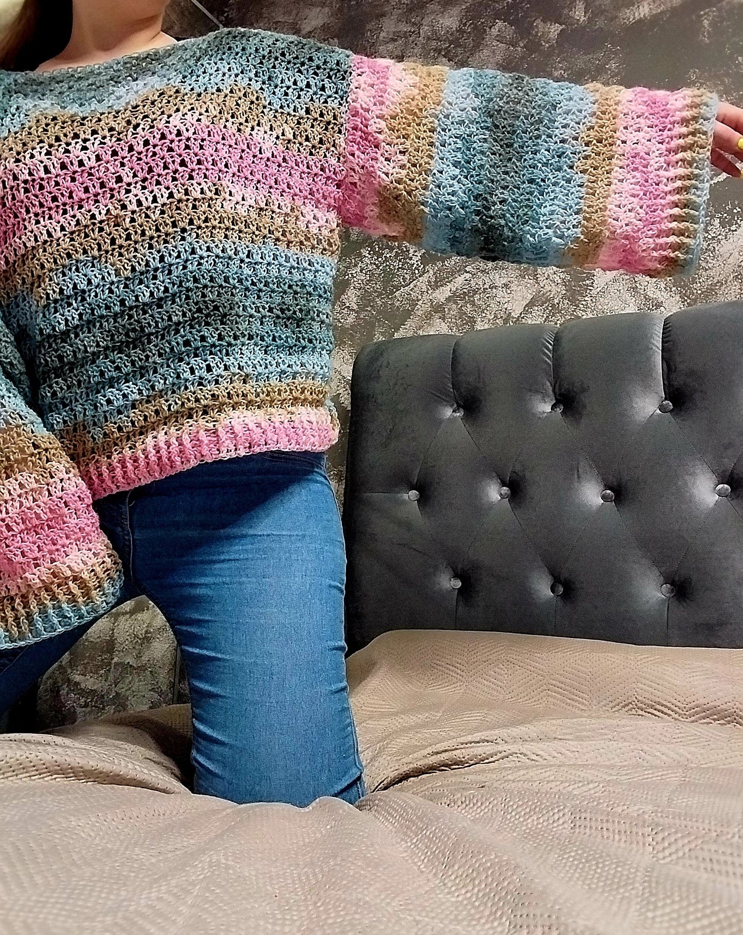 Gradient Granny Sweater Crochet Pattern