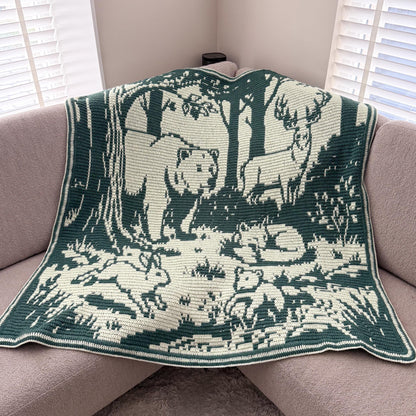 Heart of the Forest Blanket Crochet Pattern
