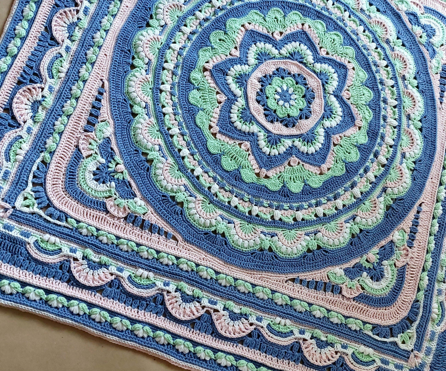 Lotus Blanket Crochet Pattern