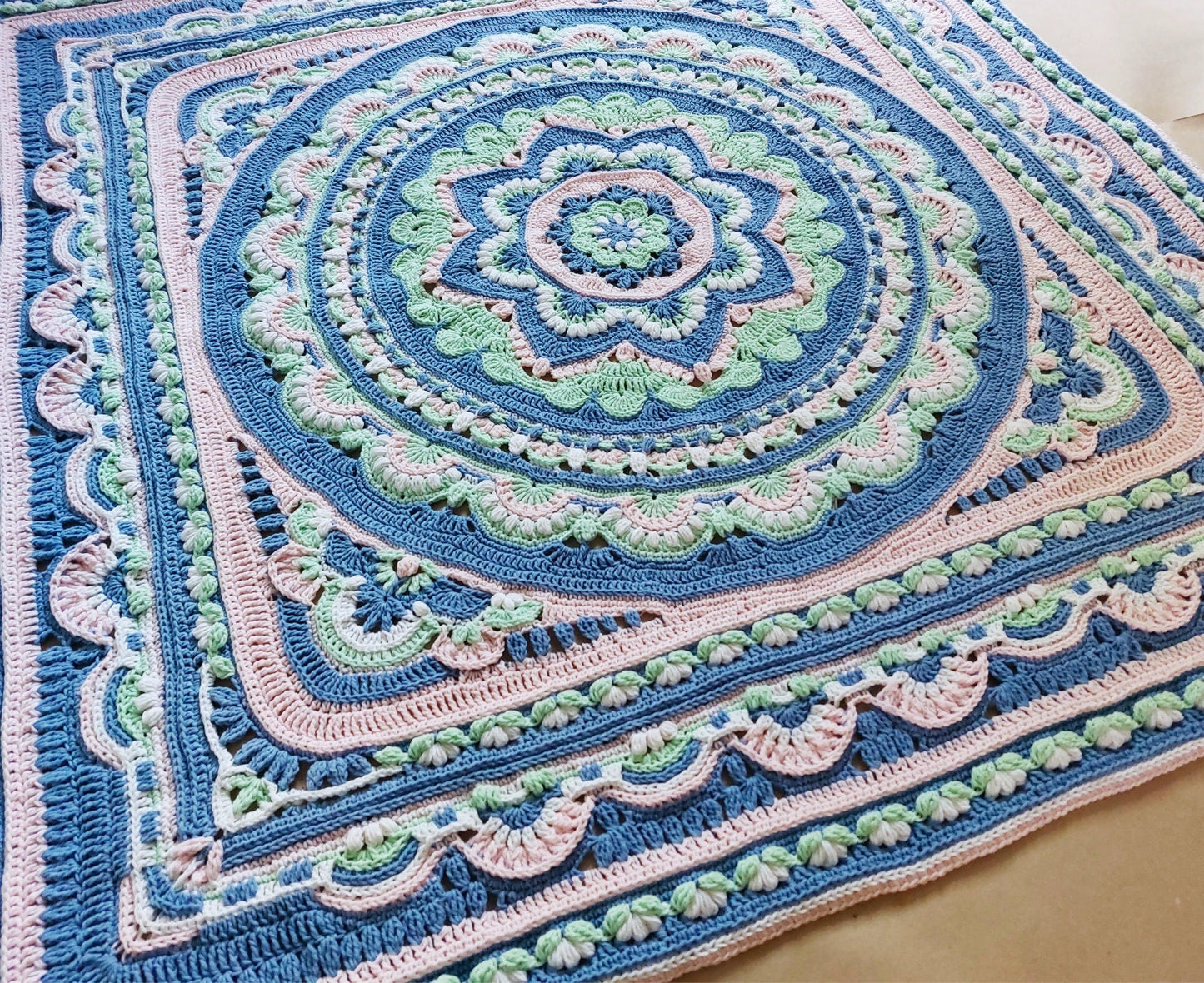 Lotus Blanket Crochet Pattern
