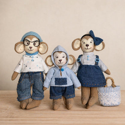 Monkey Family Sewing Pattern PDF
