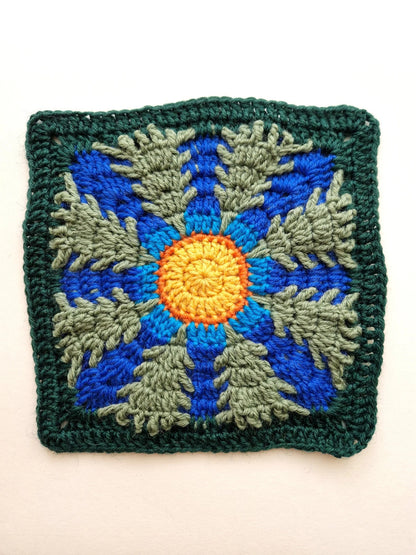 Moonlit Forest Granny Square Crochet Pattern