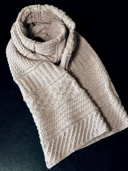Reversible Textured Scarf Knitting Pattern
