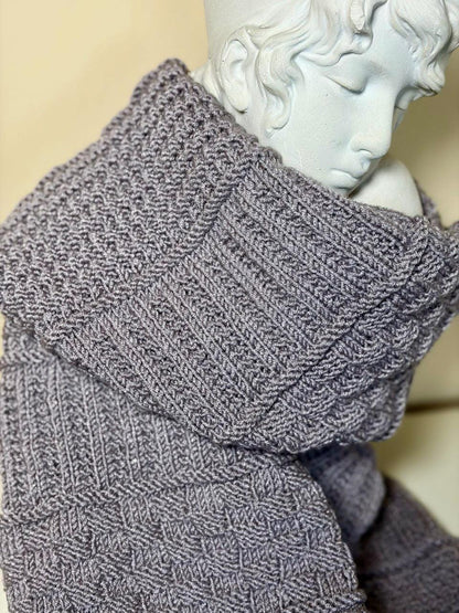 Reversible Textured Scarf Knitting Pattern