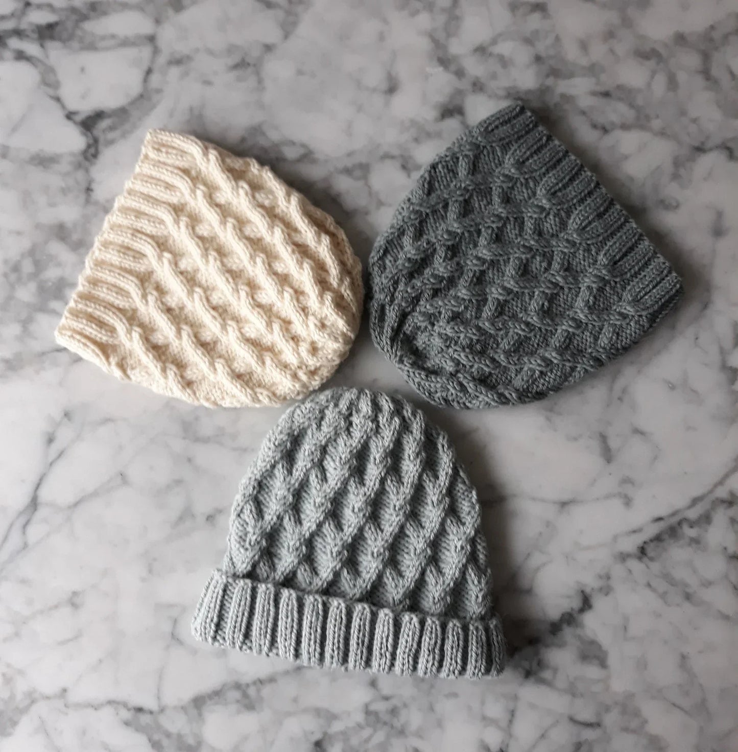 Salthill Aran Cable Beanie Knitting Pattern