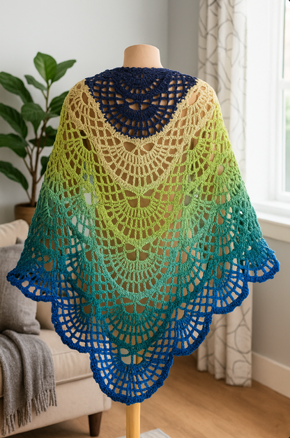 Butterfly Shawl Crochet Pattern