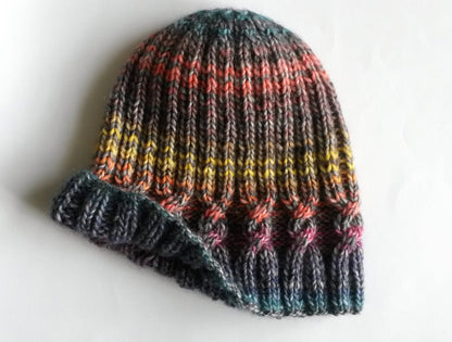 Simple Cable Knit Beanie Pattern