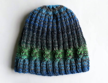 Simple Cable Knit Beanie Pattern