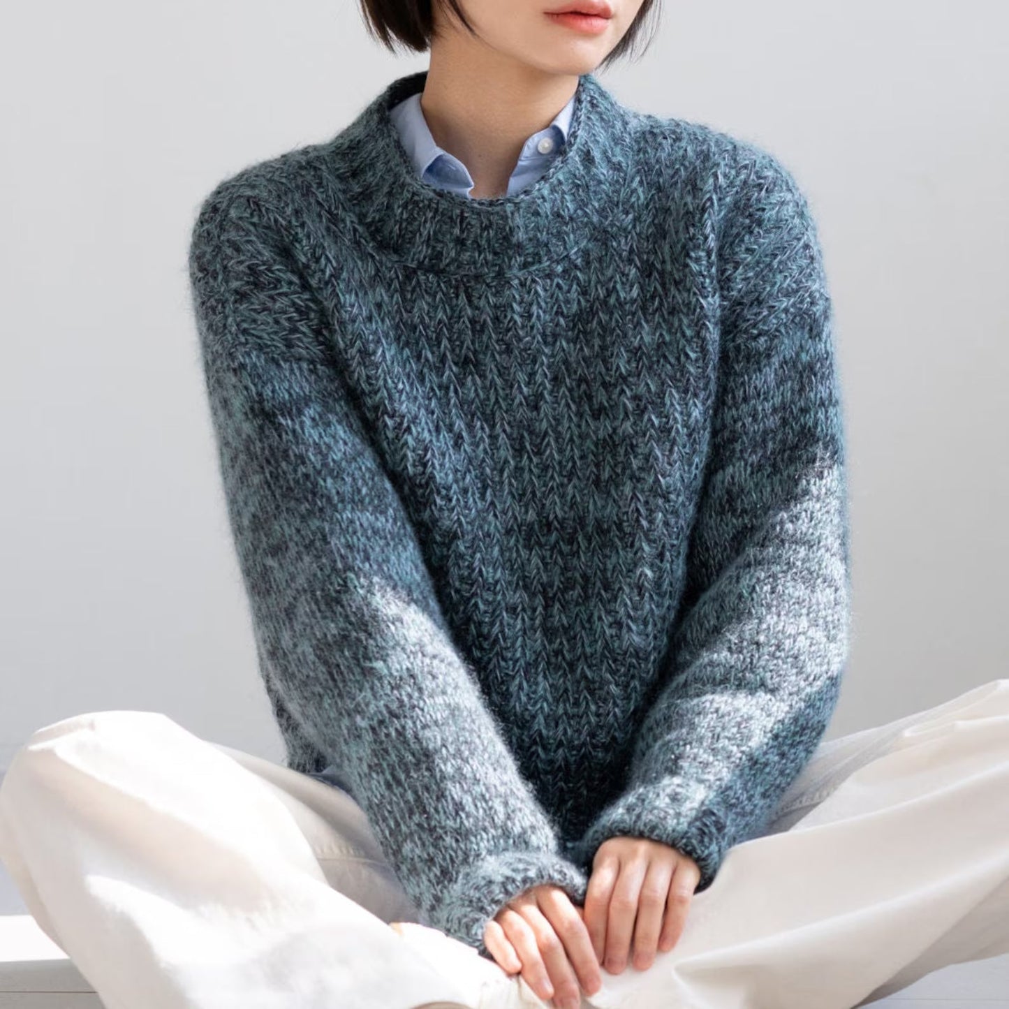 Tunisian Mock Neck Sweater Crochet Pattern