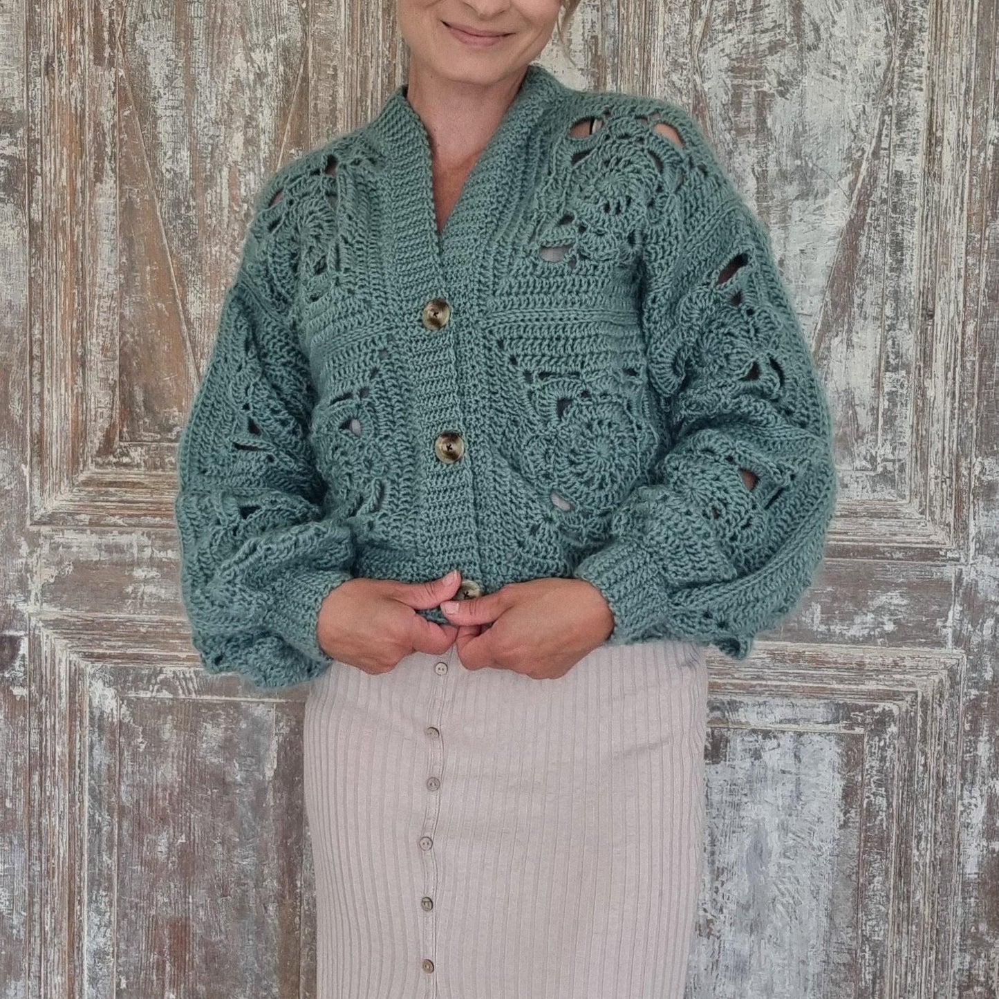 Teresa Granny Square Cardigan Crochet Pattern