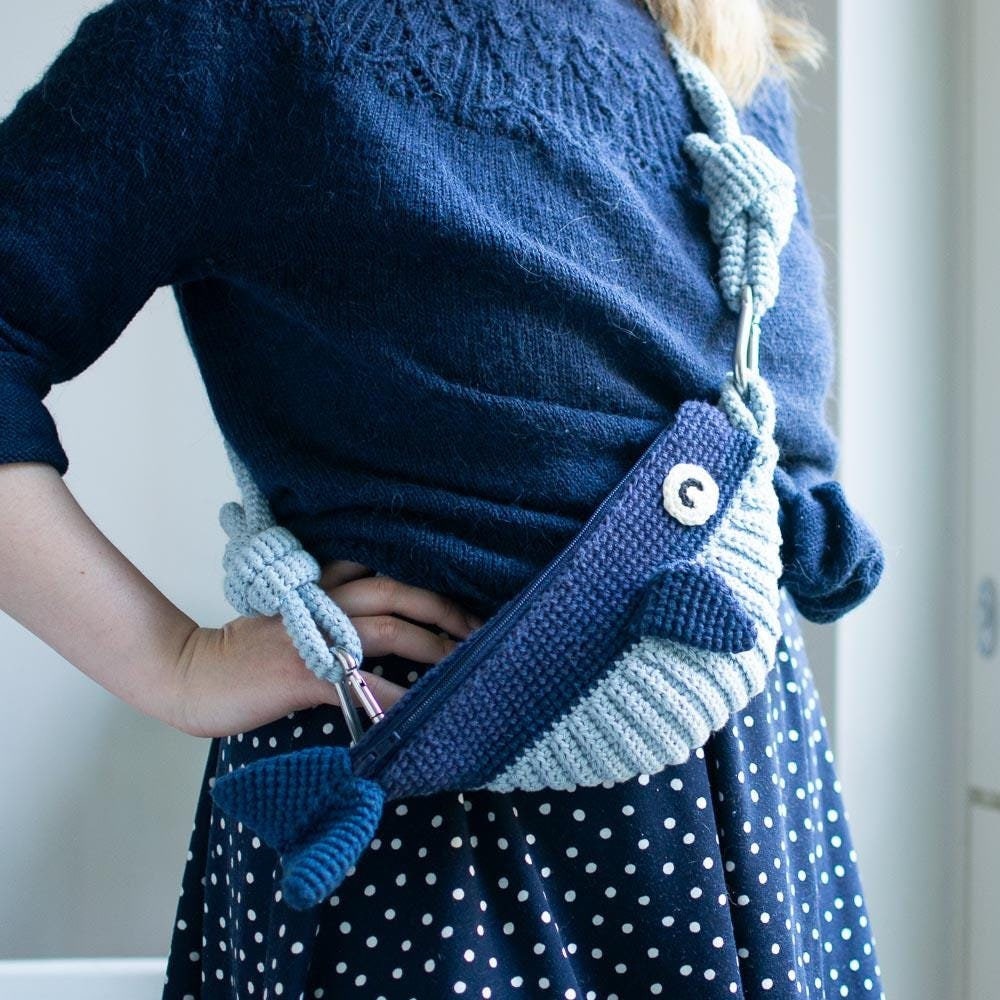 Whale Messenger Cross Body Bag Crochet Pattern