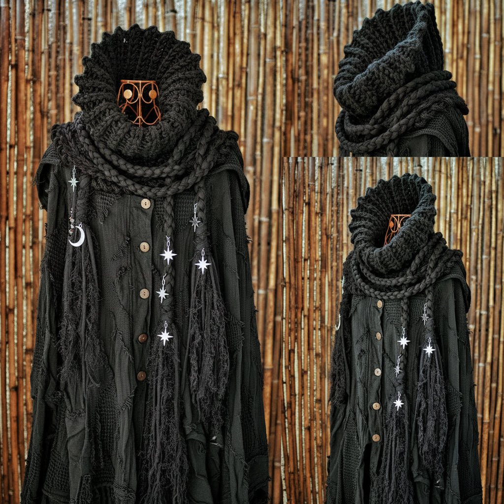 Cowl with Tassels Crochet Pattern