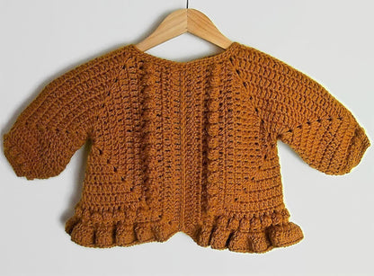 Child Granny Square Sweater Crochet Pattern
