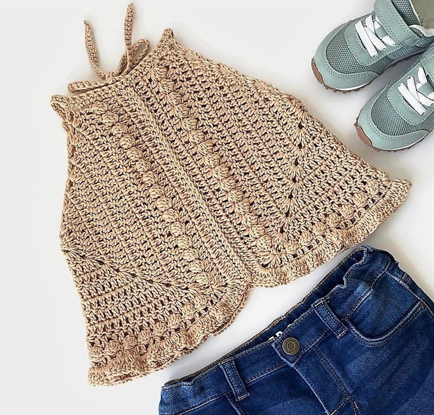 Liv Granny Square Top Child Crochet Baby