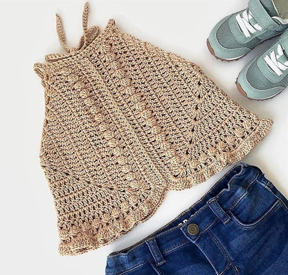Liv Granny Square Top Child Crochet Baby