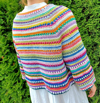 KAHLO Boho Cardigan  Crochet Pattern