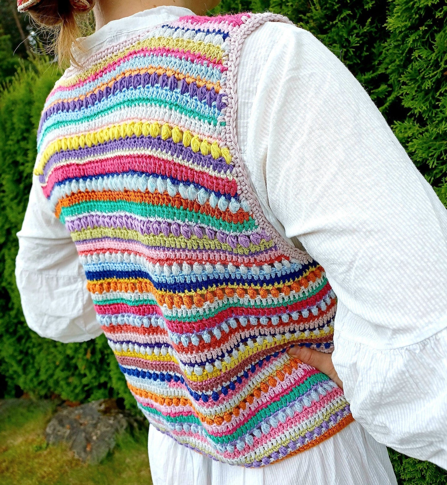 Colorful Beginner-Friendly Vest Crochet Pattern