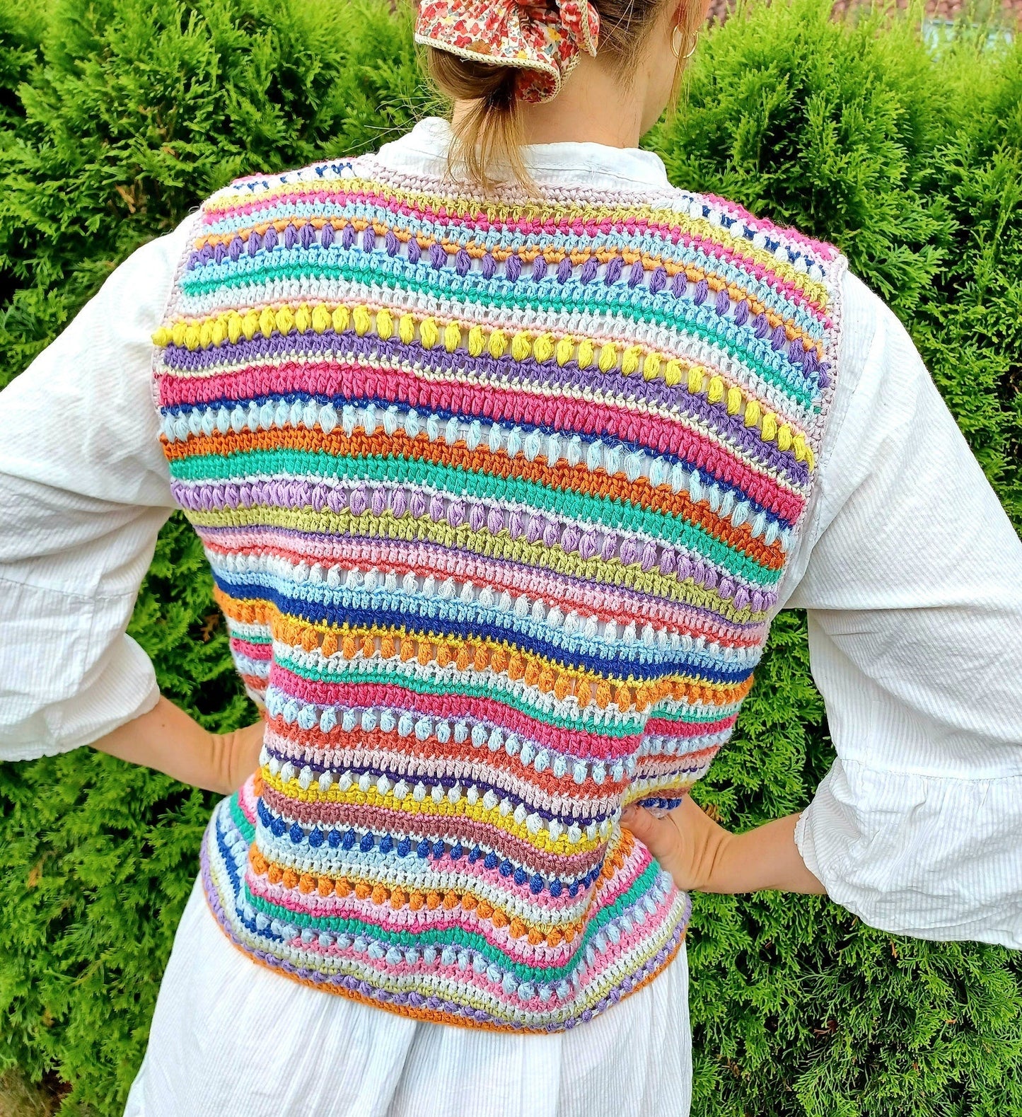 Colorful Beginner-Friendly Vest Crochet Pattern