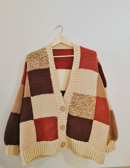 Patchwork Cardigan Crochet Pattern