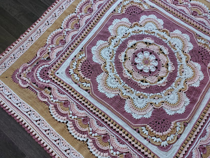 Blooming Joy blanket Crochet Pattern