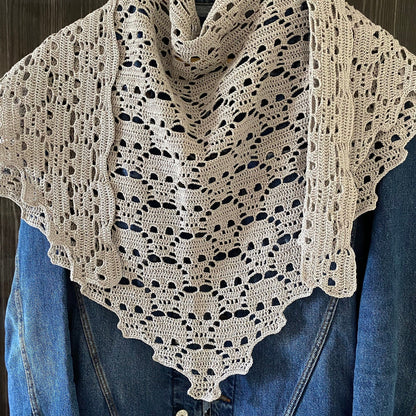 Skull shawl crochet pattern