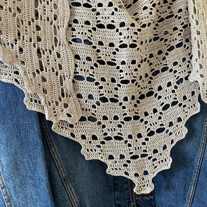 Skull shawl crochet pattern