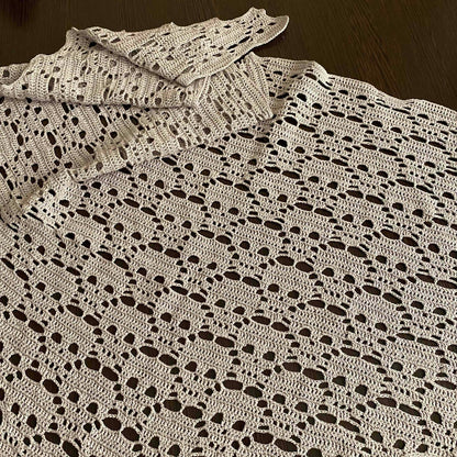 Skull shawl crochet pattern