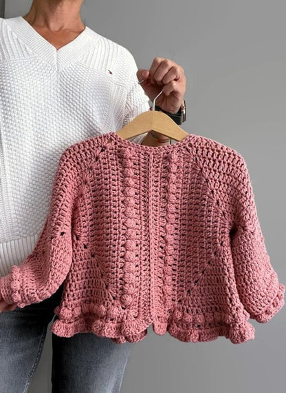 Child Granny Square Sweater Crochet Pattern