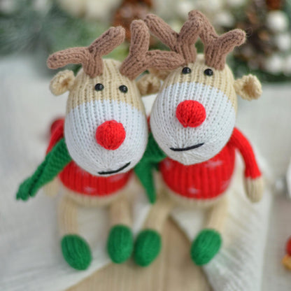 Christmas deer knitting pattern