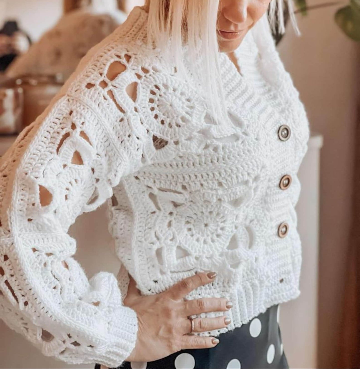Teresa Granny Square Cardigan Crochet Pattern