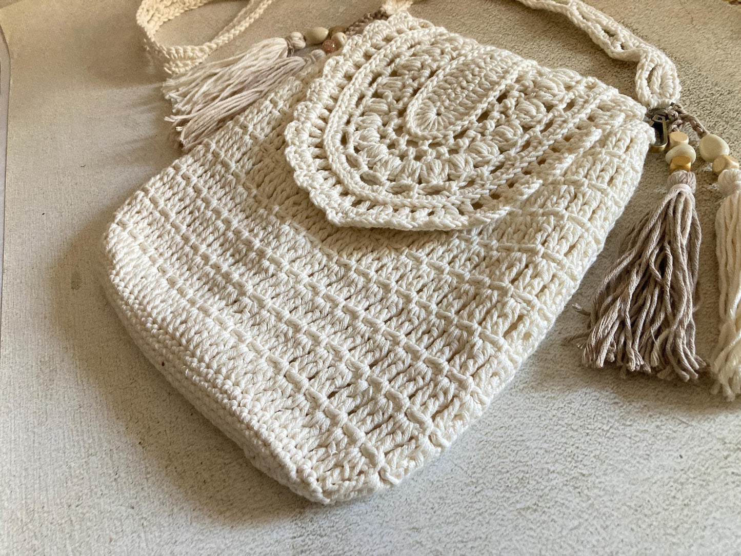 Lacy Boho Crossbody Bag Crochet Pattern