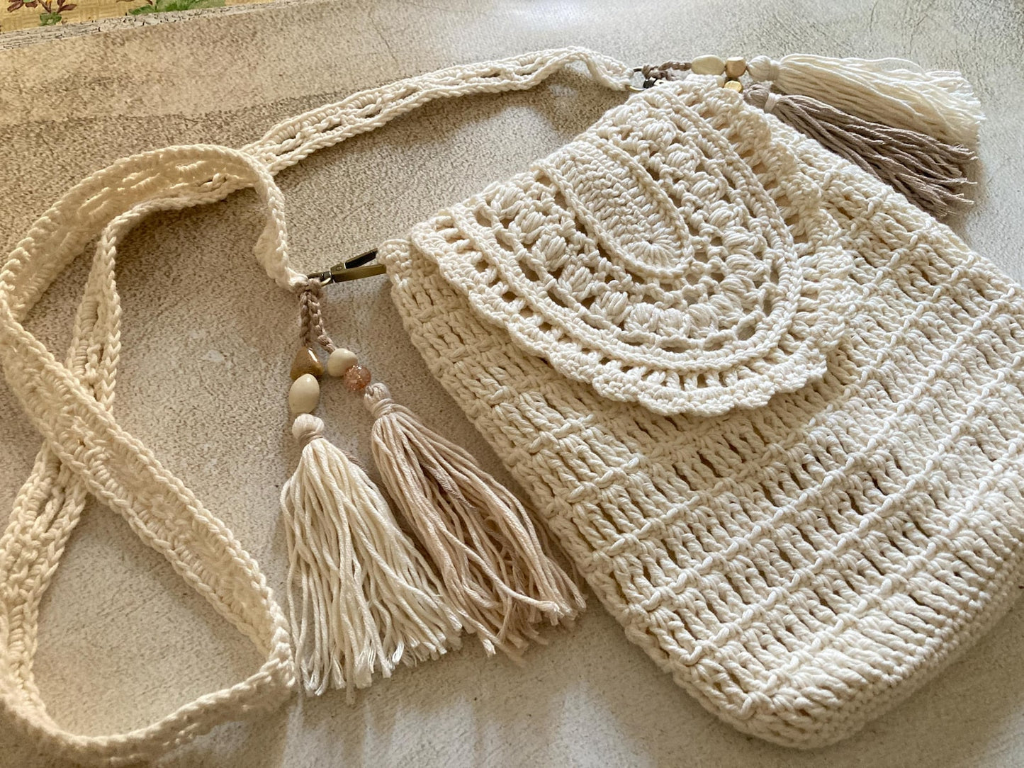 Lacy Boho Crossbody Bag Crochet Pattern
