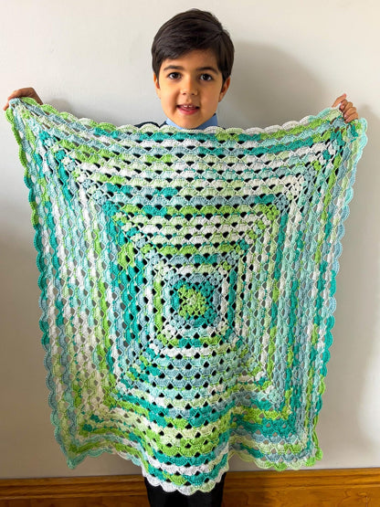 Easy Shell Blanket Crochet Pattern