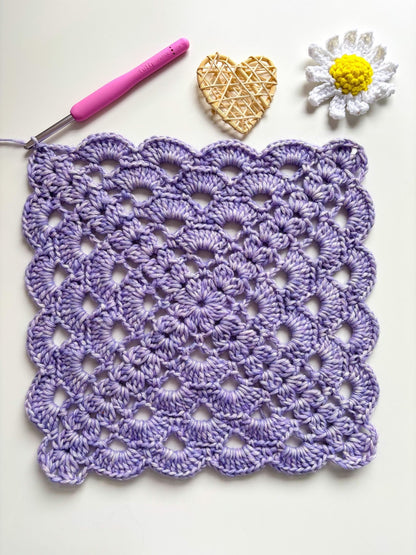 Easy Shell Blanket Crochet Pattern