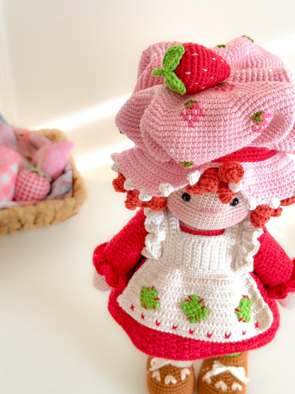 Strawberry Shortcake Amigurumi Doll Crochet Pattern