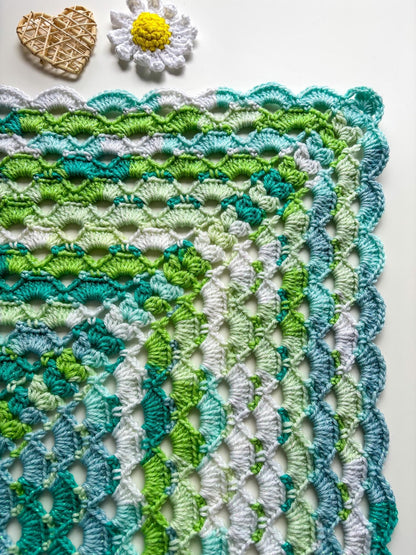 Easy Shell Blanket Crochet Pattern