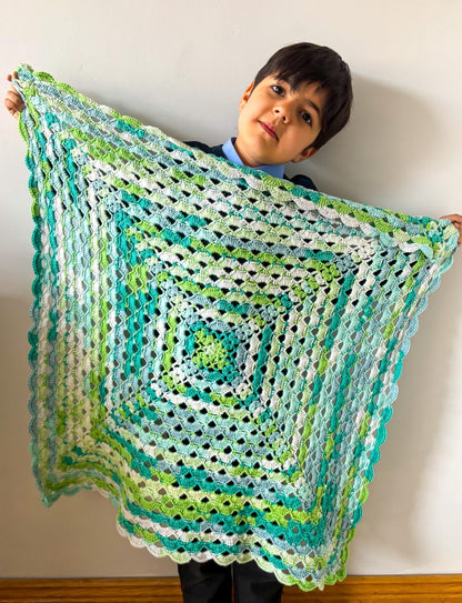 Easy Shell Blanket Crochet Pattern