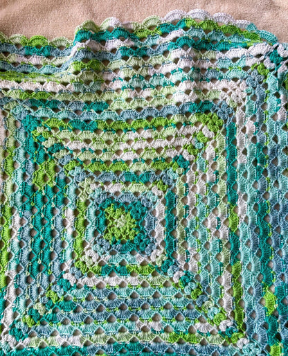 Easy Shell Blanket Crochet Pattern